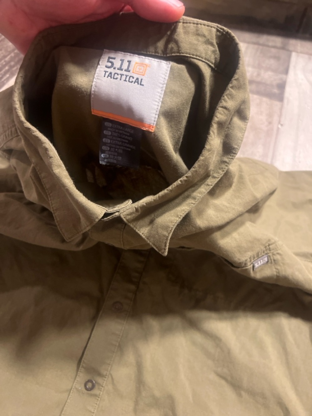 5.11 Tactical Olive Men's Casual Button-Down Shirt
